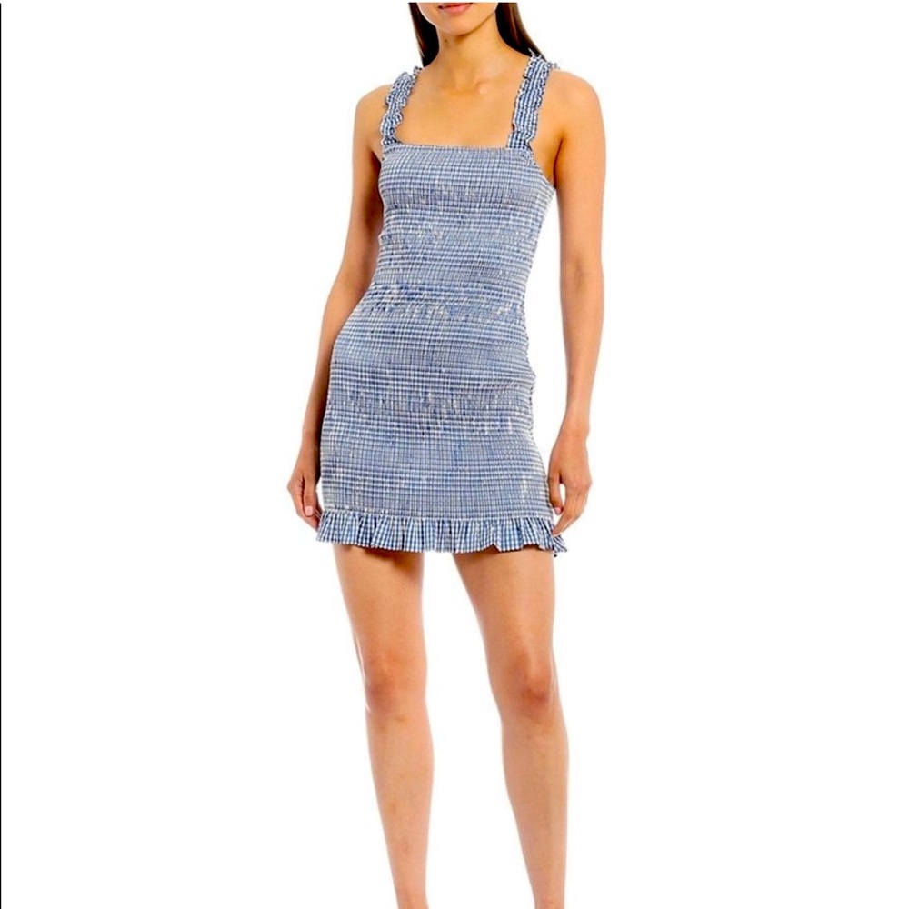 Gianni Bini Mini Gingham Summer Dress